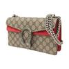Gucci Dionysus Tiger Head Diamond Buckle GG Monogram Canvas And Leather Flap Chain Shoulder Bag Women Shoulder Bag Ebony Beige 499623-92TJN-8677