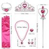 Princess Aurora Kids Cape Set for Girls Role Play Costume 5-7 Years Pink Hooded with Accessories