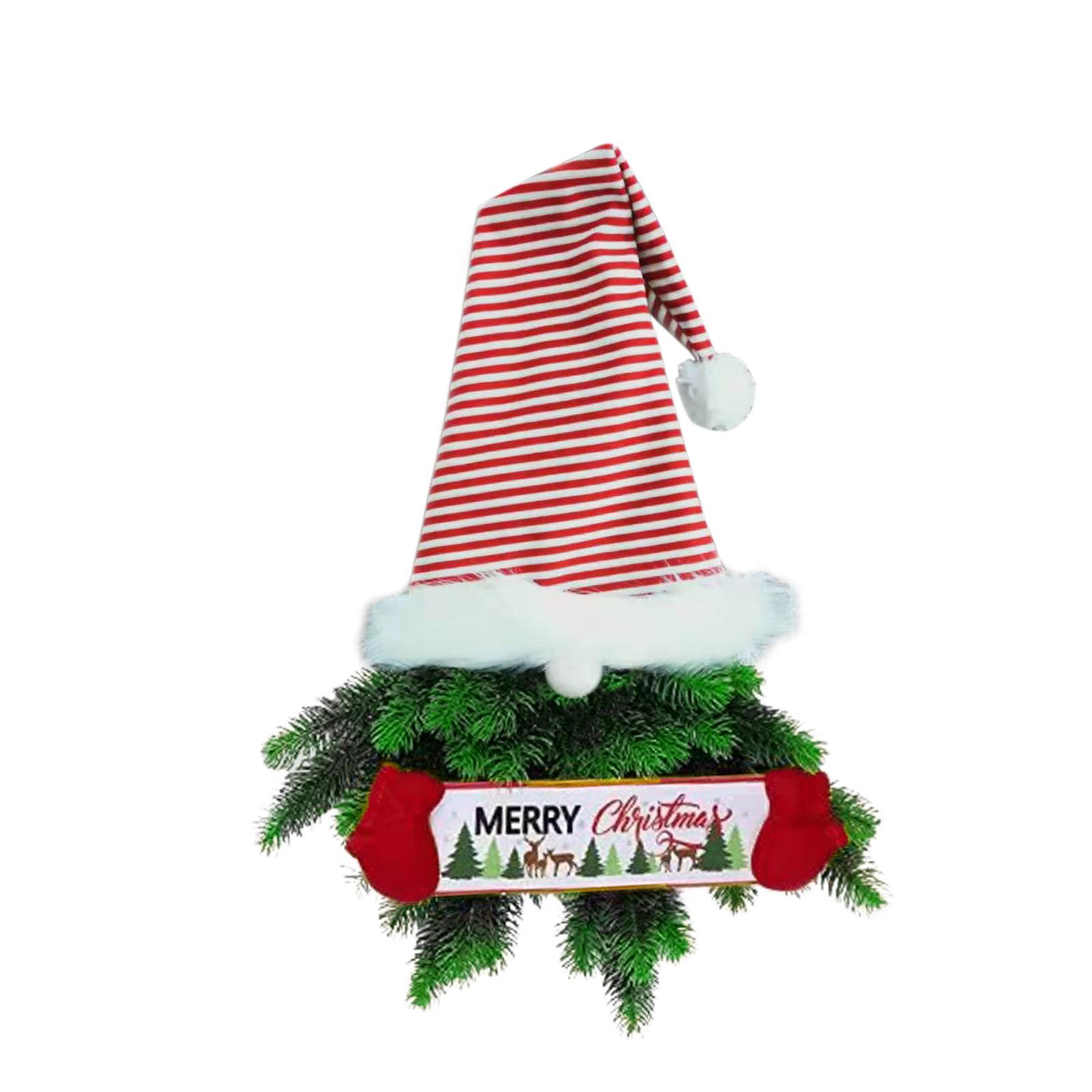 

Рождественский венок гном с иглой, подвесной орнамент для передней двери, шведский томте, украшение для дома, деревенский настенный знак, декор One Size