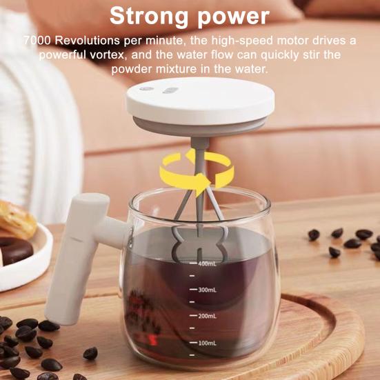 Electric Mug USB Automatic Stirring Coffee Stirring Rechargeable Easy to Clean
