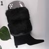 Women Fashion Winter Warm Boot Socks Crochet Short Socks Stretchy Leg Warmers