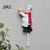 Adhesive Bathroom Hook Cute Chef Shape Hook, Strong Resin Kitchen Wall No Punch Fun Decoration Backing Decorative for Home Hang Utensils Dishcloths