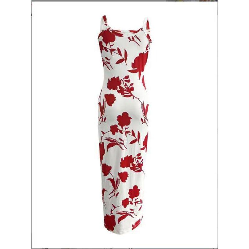 Tailored and Tight Long Dress with Camisole Sling Slim Fit Skinny Long Dress