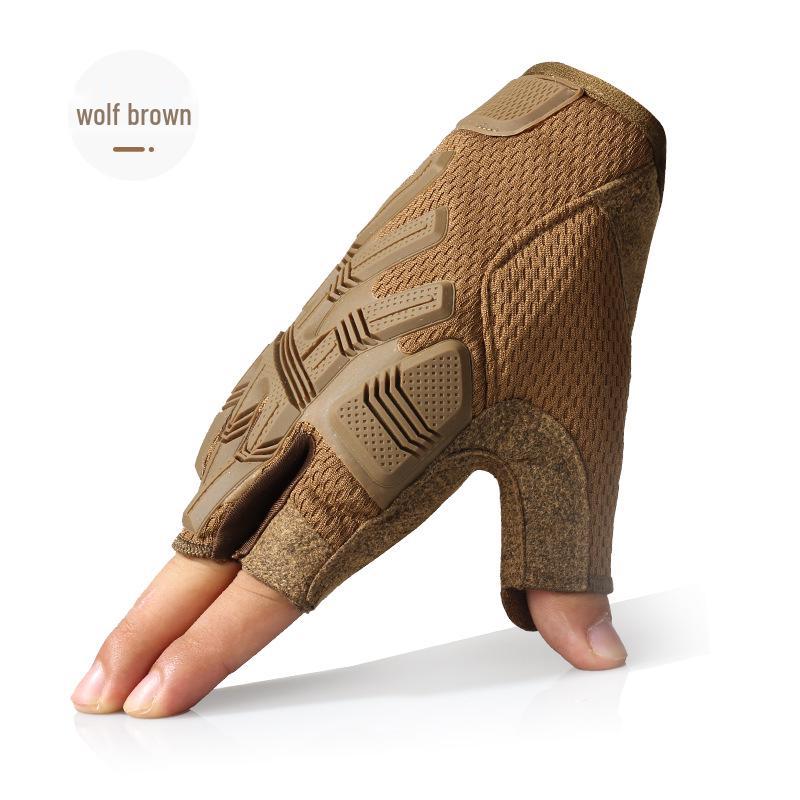 Men's Half-Finger Tactical Gloves: Non-Slip, Multi-Function for Combat, Riding, Outdoor Sports, and Mountaineering