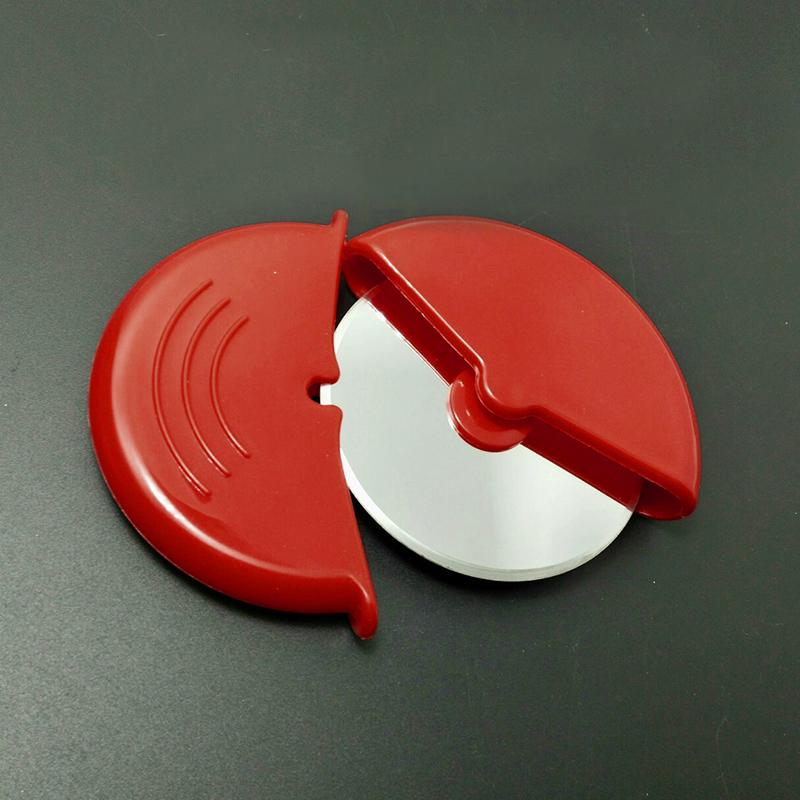 1Pcs Stainless Steel Pizza Wheels Round Shape Pizza Cutter Plastic Handle Cake Bread Round Kitchen To