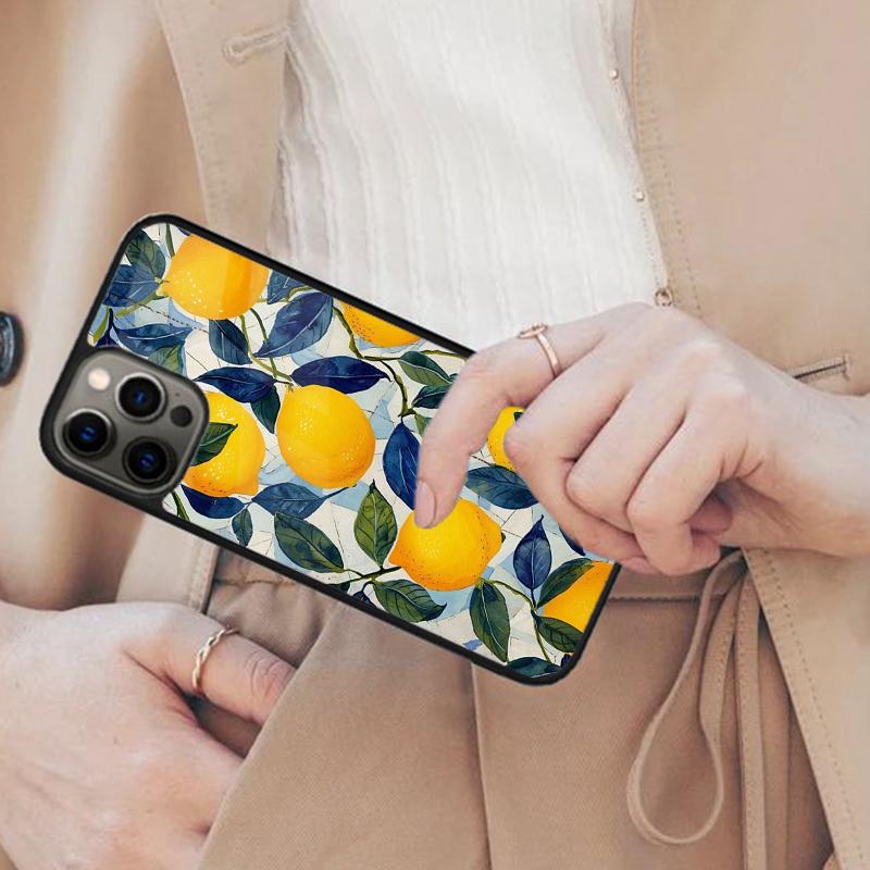 Mediterranean Lemon Bumper Magnetic Phone Case For APPLE iPhone 17 Air 16 14 13 12 Pro Max 15 Plus Wireless With MagSafe Cover