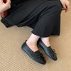 2025 Summer New One-pedal Design Round Head Flat-soled Single Shoes Women's Fashion Versatile Popular Shallow Mouth Ballet Shoes