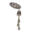 New Chinese Turquoise Bell Tassel Hairclip Women's Ethnic Style Side Clip Retro High-end Light Luxury HTJT Zinc Alloy Hair