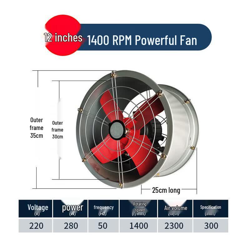 Industrial Ventilation Exhaust Fan