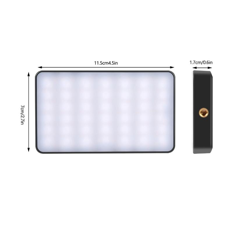 Handheld Camera Light Rechargeable USB C Powered Mini Photography Lighting For Video Photoshoots Live Broadcast