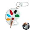 Portachiavi Ciondolo Tavolozza Artista Design Pennello Portachiavi Ciondolo con Moschettoni in Metallo Borse Chiavi Zaini Portachiavi