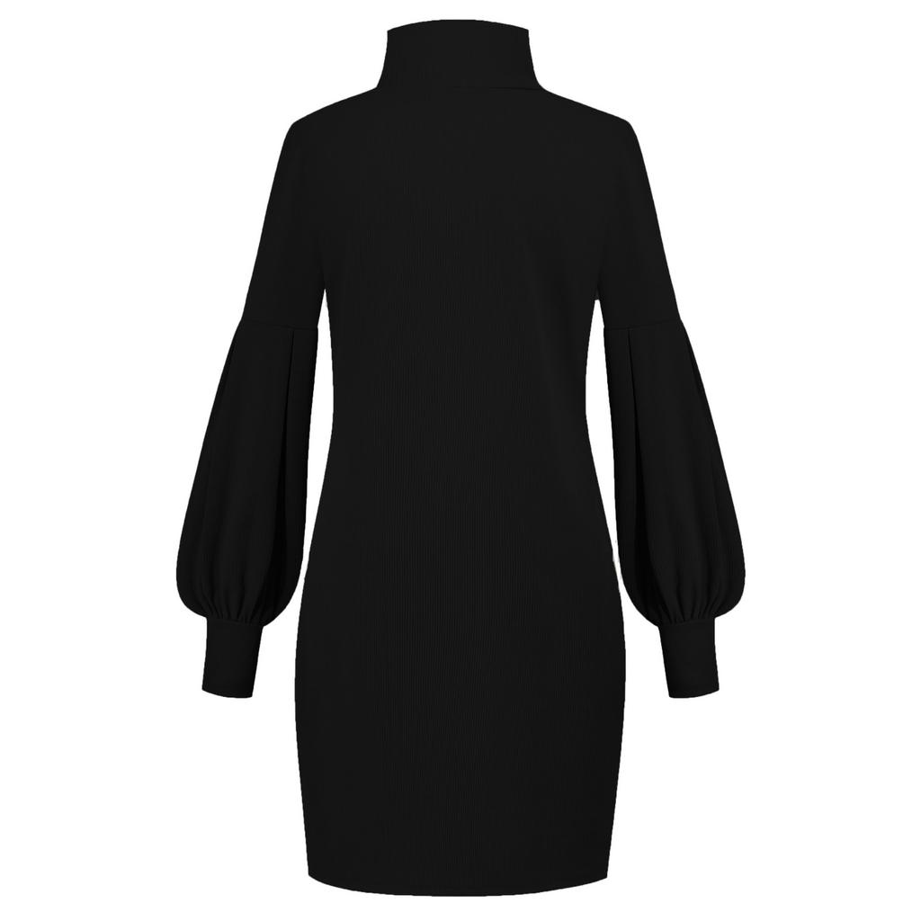 Womens Turtleneck Sweater Dress Ladies Long Sleeve Jumper  Dresses