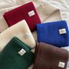 Solid Color Women Knitted Scarf Thicken Windproof Scarves Neck Cover Soft Thermal Neck Warmer