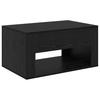 Coffee Table Black Oak Effect 80 X 50 X 40 Cm Engineered Wood