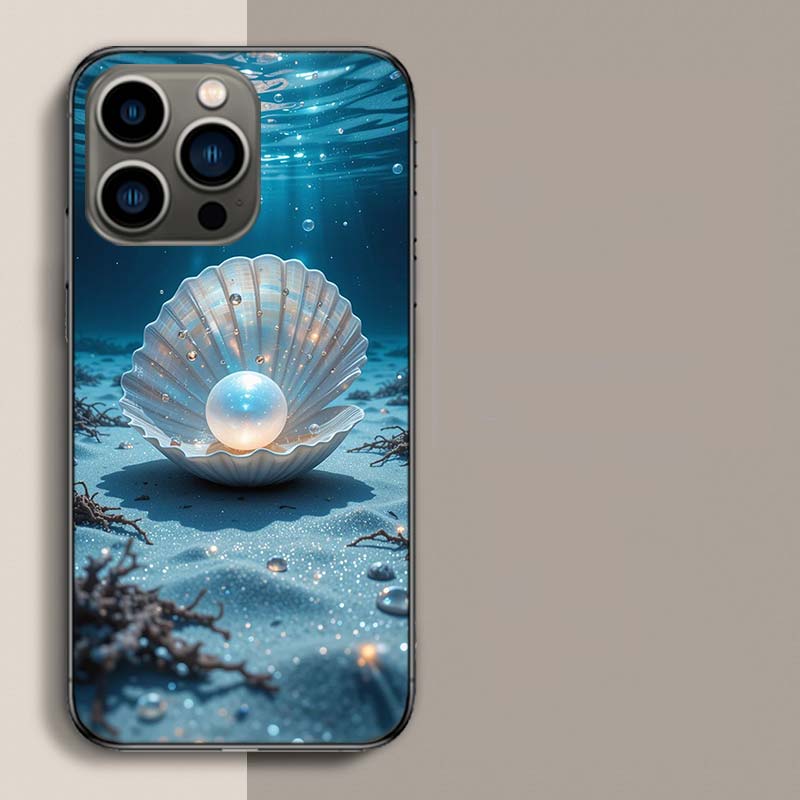 

Красивый чехол для телефона в виде открытой раковины устрицы для iPhone 17 Air 15 Pro 14 Plus 16 Pro Max 17E 16E 12 13 Mini 11 Чехол Милые Fundas iPhone 13 Pro Max