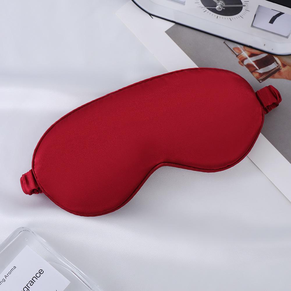 Double-Sided Mulberry Silk Eye Mask with Custom Logo - Light Blocking, Ideal for Travel