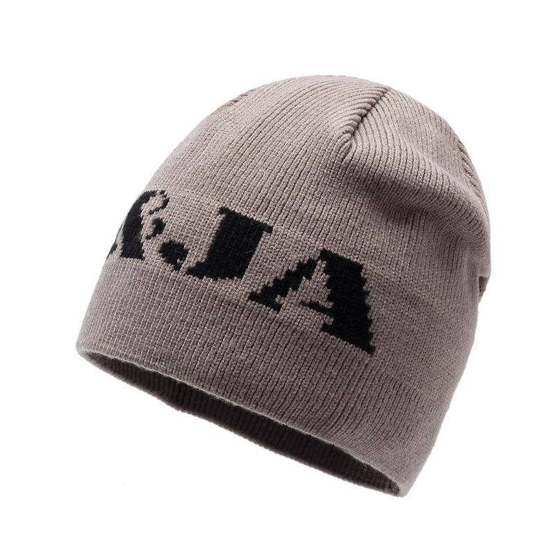 European And American Fashion Hats Women'S Thickened Knitted Hats Wool Hats Outdoor Sports Cold Hats Headgear Caps Pullover Hats Men