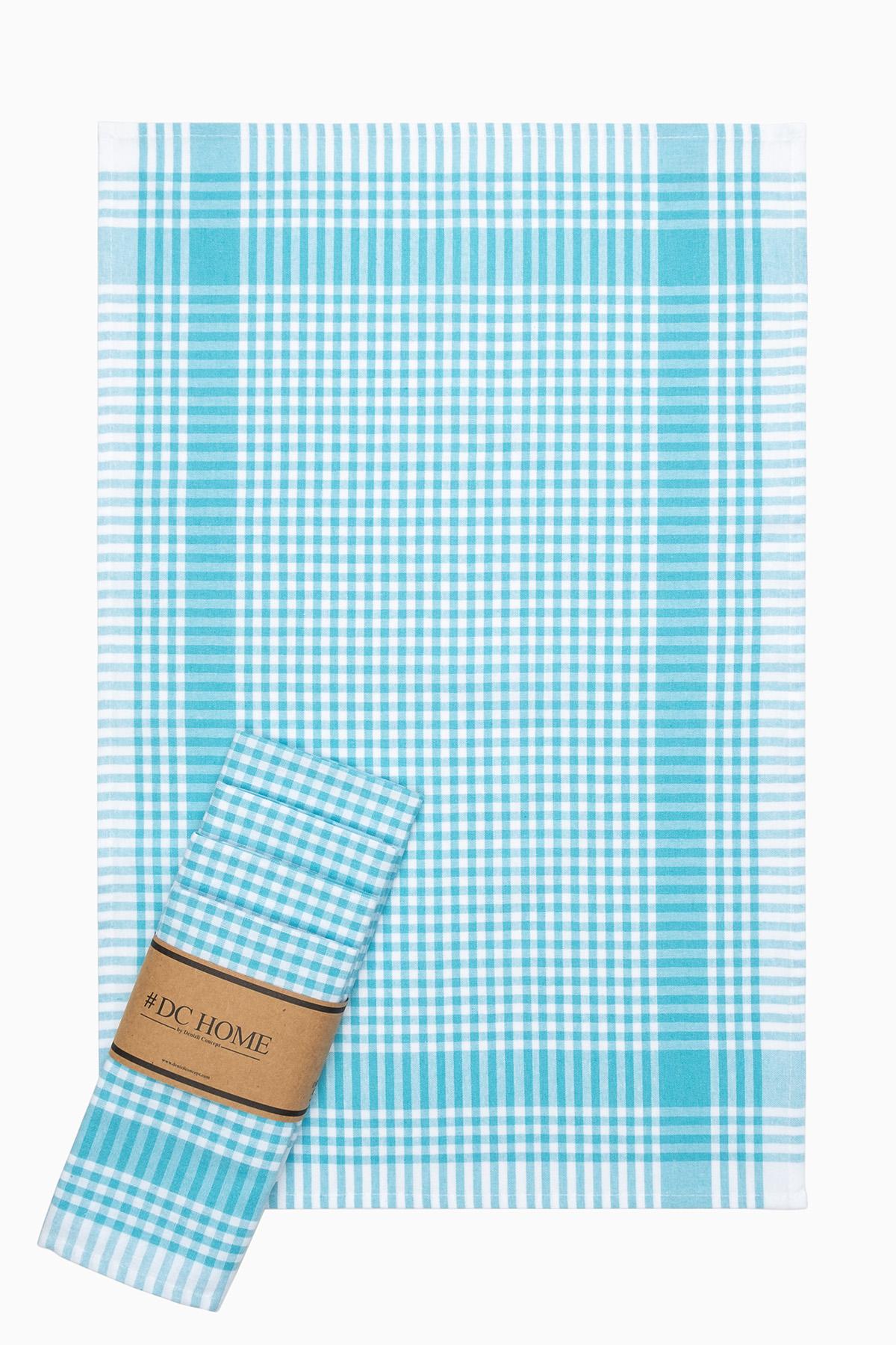 

Рушники для посуду Gingham 5-Piece Бірюзові