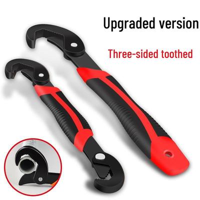 Multipurpose Adjustable Wrench Set: Open-End, Pipe, and Quick Wrench