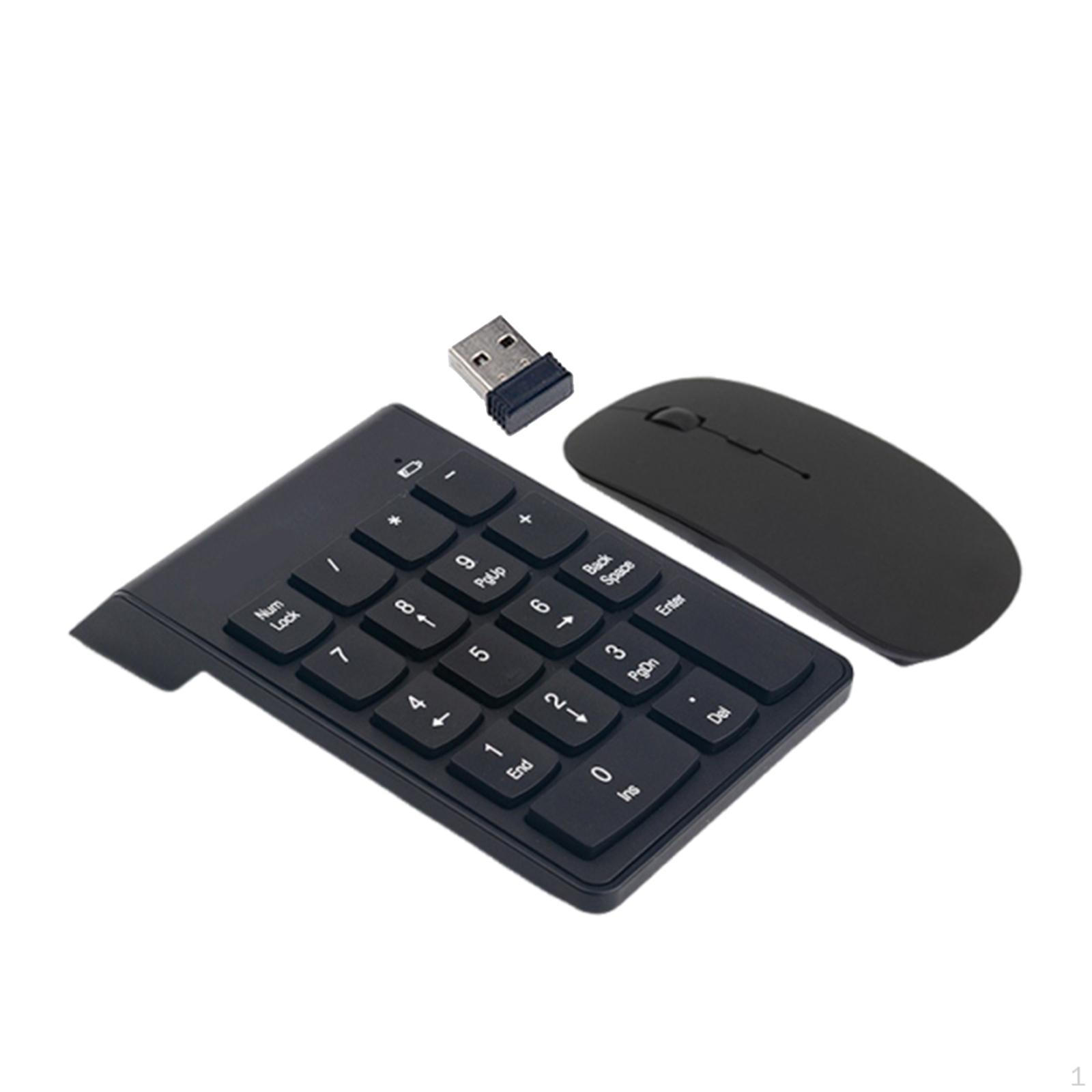 

Wireless Number Pad 2.4G Minimalist Design Compact Numpad for Notebook