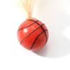 3PCS Cat Toy Exercise Ball with Feathers Lightweight Bounce Ball Interactive Entertainment Toy for Cat Active