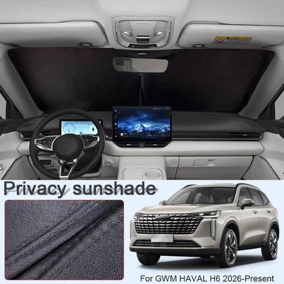 Car Black Window Privacy Sunshade For GWM HAVAL H6 2026-Present Anti-UV Auto Heat Insulation Protect Cover Interior Accessory