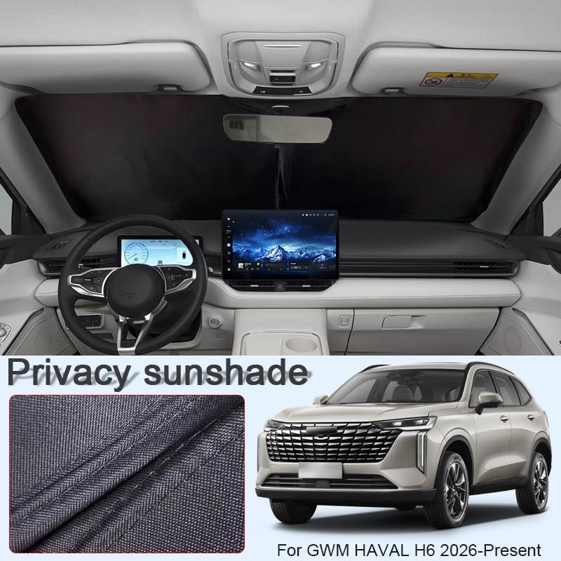 Car Black Window Privacy Sunshade For GWM HAVAL H6 2026-Present Anti-UV Auto Heat Insulation Protect Cover Interior Accessory