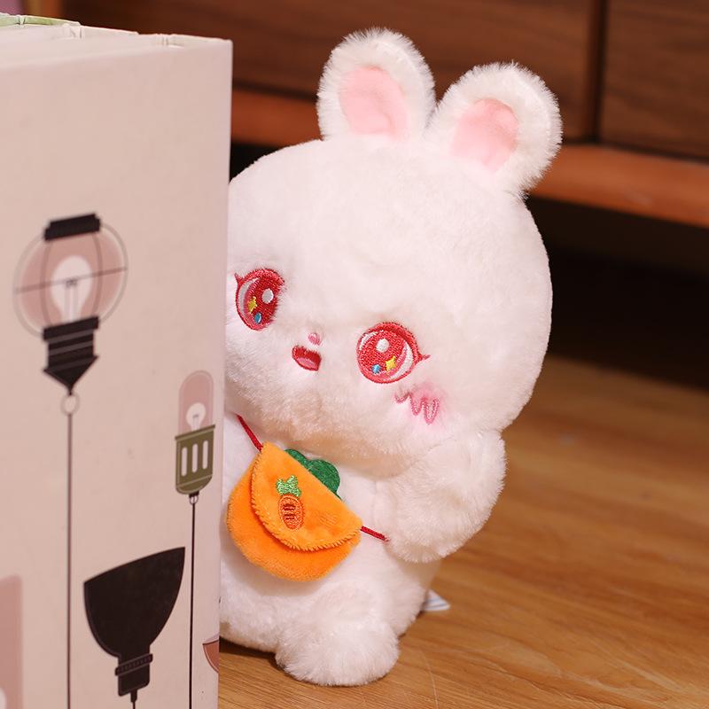New Cute Little White Rabbit Plush Doll Bag Toy Creative Rabbit Doll