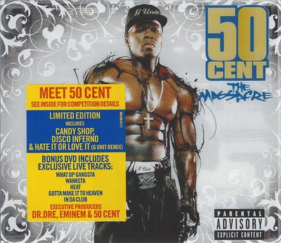 CD 50 CENT  The Massacre  Bonus DVD 0602498803905 Shady 2005 Europa Rap  HipHopRB Begagnad