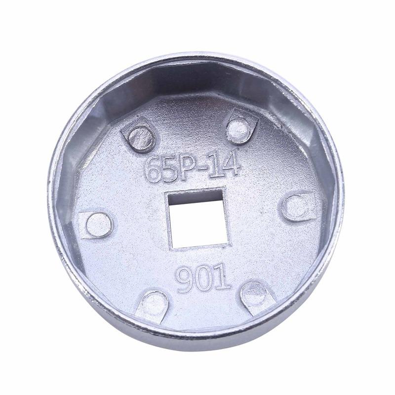 Wrench Auto Tool 1/2 Square Drive End Cap Oil Filter Wrench Auto Hand Tools Remover Tool 65mm 67mm 74mm 79mm