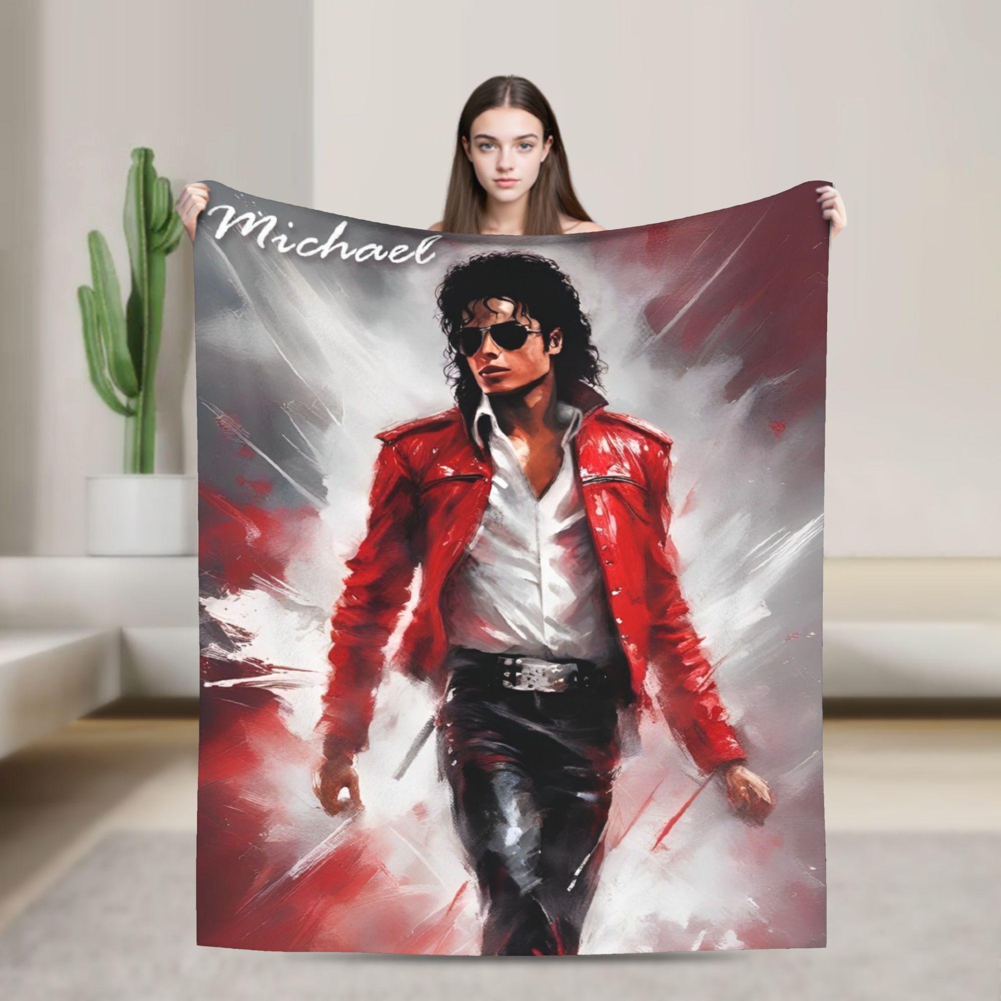 MJ Fleece Throw Blanket Blanket for Bed Travel Lightweight Thin Plush Thin Quilt, 75X95CM
