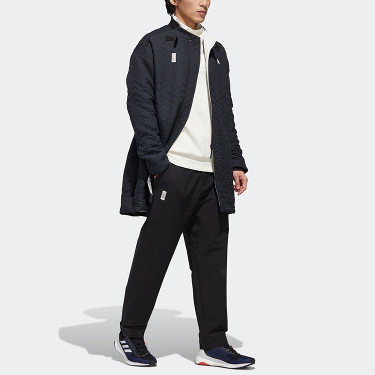 Adidas Off-Center Zip Track Jacket Men Jackets Black GM4463