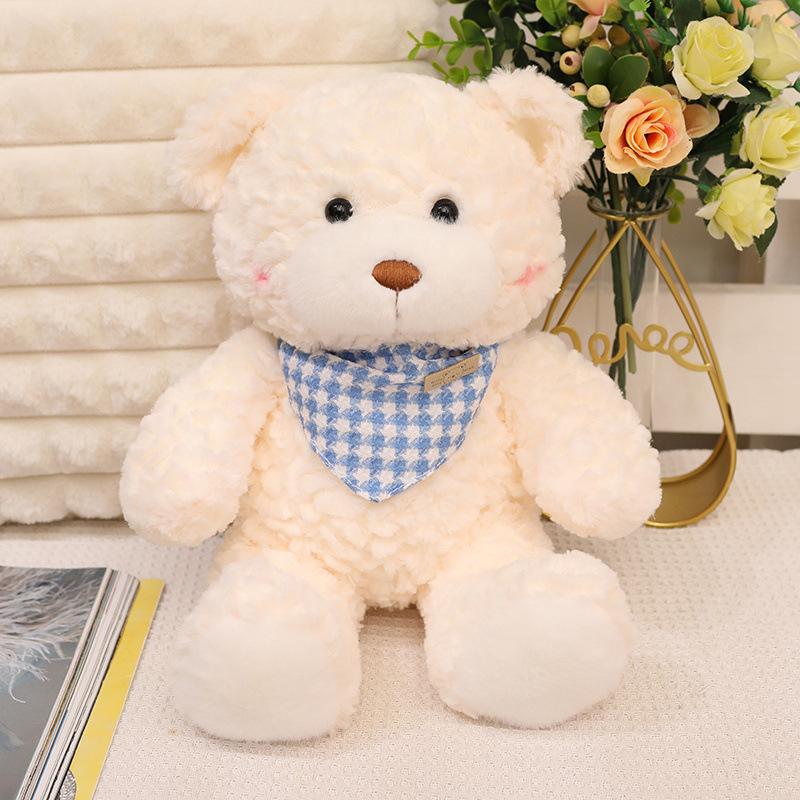 Cute cute scarf bear teddy bear doll plush toy hug bear doll children soothing doll