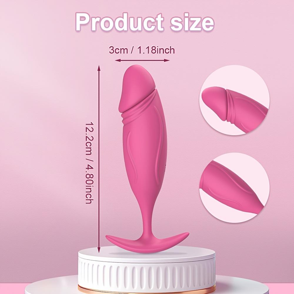 Remote Silicone Anal Plug - 10 Vibration Modes, Rechargeable Lithium Battery, Telescopic Prostate Massager,  SM Toy