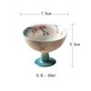 60ml Hand-painted Phalaenopsis High Foot Teacup Luxury Tea Bowl Cute Cup Tea-tasting Smelling Cup Chazhan Master Cups For Tea