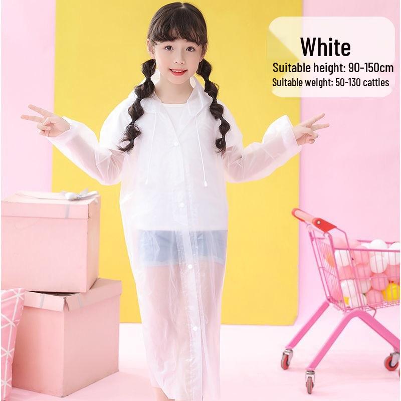 

Children s Thickened Outdoor Travel Raincoat - Disposable, Fashionable, One-Piece for Primary and Secondary School Hiking