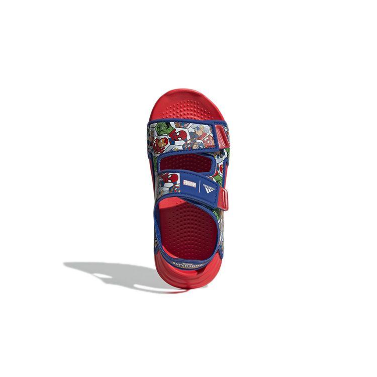 Adidas Marvel X  Adventures Comfortable Versatile Non-Slip Sandals Kids Sandals Blue Red GY5532