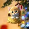 Cheerful Acrylic Animal Keychain For Car Interior And Home Decor Featuring Adorable Cats Dogs And Squirrels