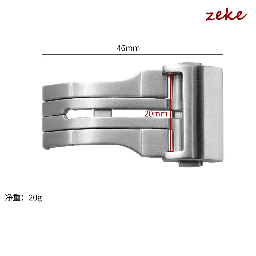 20/22mm Klockspänne Massivt Rostfritt Stål Borstat Vikbart Säkerhetsspänne Dubbel Tryckknapp Klockspänne för Silikonrem Tillbehör