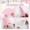 Cone Birthday Party Hats with Pom Poms Waterproof Colorful Paper Hats 9/12Pcs for Beach Pool Birthday Party Decor Favors Gifts