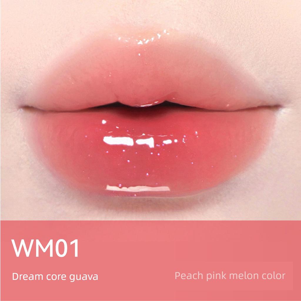 Aztk Lip Jelly Glossy Lip Gloss Whitening Non-Stick Cup Lipstick Mirror Water Gloss Solid Lip Gloss Lipstick for Women Moisturizing and Nourishing