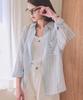 SLOWLOLLI Nube Tencel Stripe Shirt_2 Colors