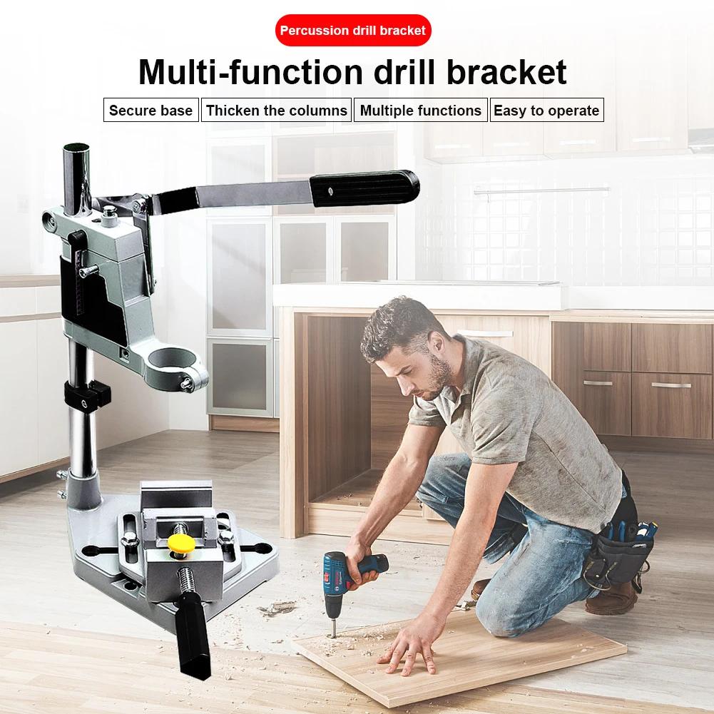Multi-function Electric Drill Stand Vise Bracket Woodworking Bench Table Top Drill Table Bench Woodworking Grinder Accessories