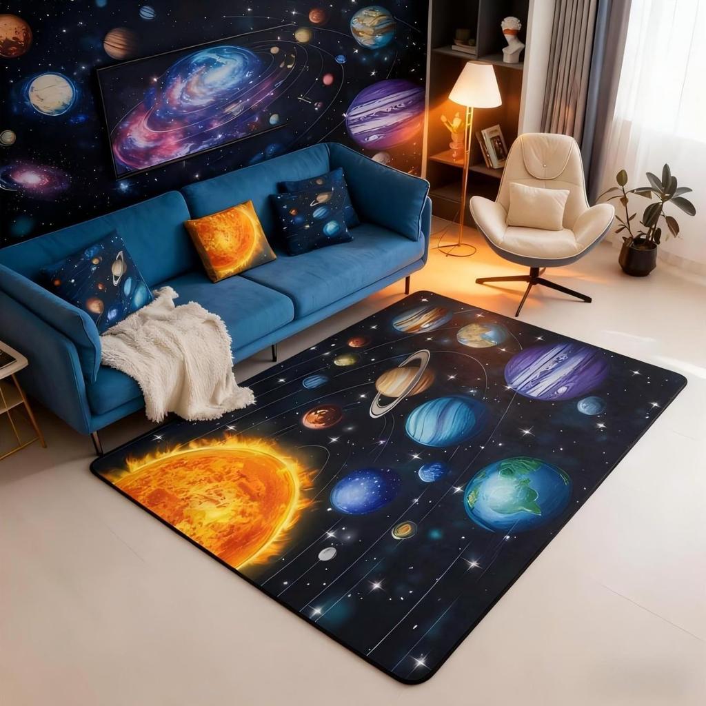 Black Floral Bat 5x7 Area Rug Halloween Bats Living Room Rug | Boho Flowers Rugs for Bedroom, Romantic Plant Gothic Carpet Indoor Floor Mat