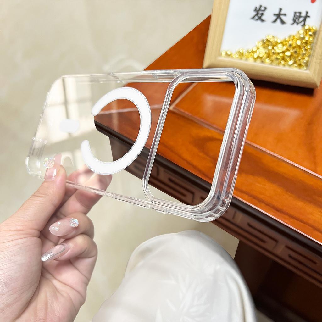 Applicable to iPhone11Pro transparent 11 mobile phone case 11ProMax Apple 11Pro magnetic case protective case