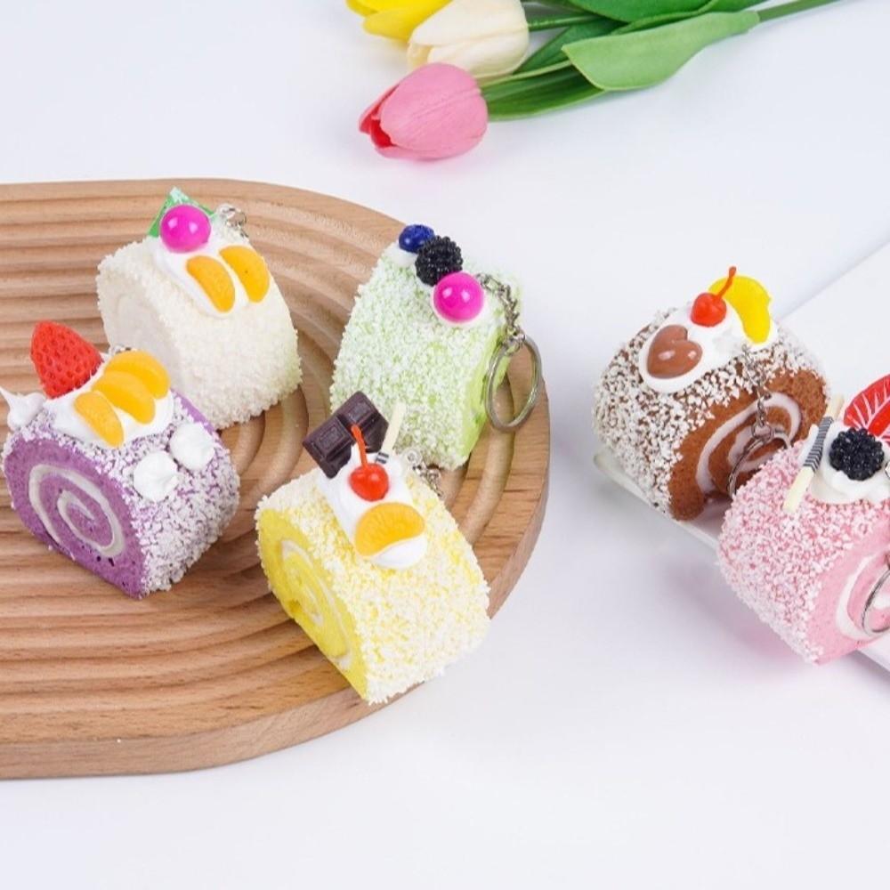 Anxiety Relief Fruit Cake Roll Squeezed Toy Super Soft Slow Rebound Fidget Toy for Kids Adults