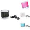 Portable Mini Cracked Bluetooth Speaker With Led Light Wireless Speaker Gift Car Home Outdoor