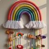 1 Piece of Christmas Cotton Rope Woven Rainbow Wall Decoration, Creative Bedroom Pendant, Homestay Decoration Pendant