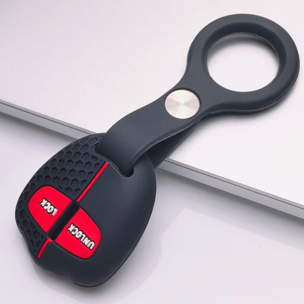 Key Fob Cover for Mitsubishi Outlander ASX Lancer Triton Pajero Sport Eclipse Cross with Keychain Anti-Scratch Surface Shockproof Structure