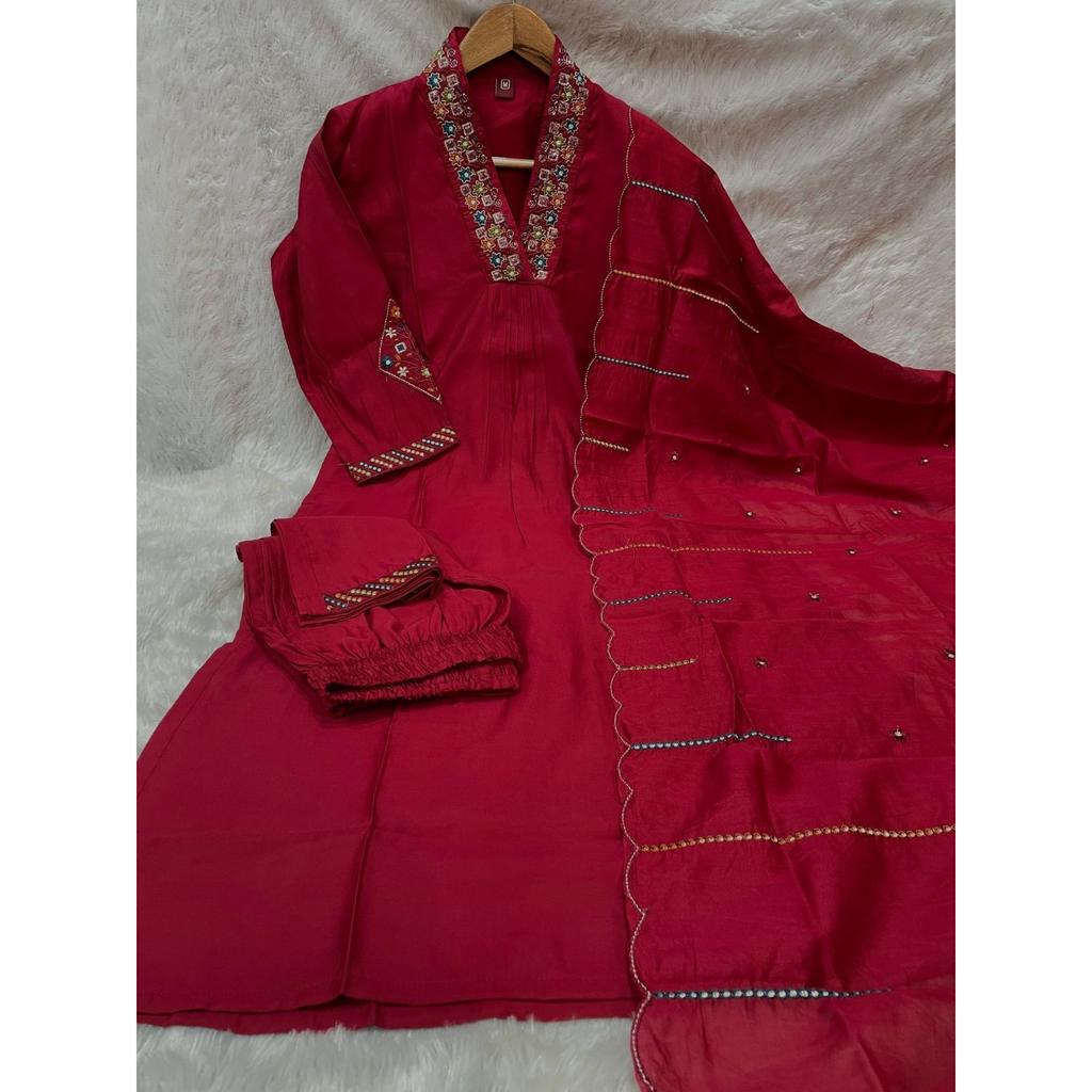Bollywood Pakistani Salwar Kameez Indian Women's Ethnic Kurta Pant Dupatta Set